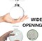 4E’s Novelty 12-Pack 3.15” Clear Glass Christmas Ornament Balls – Fillable DIY Glass Ornaments with Hanging Cord, Empty Paintable Ornaments for Crafts, Decoration & Holiday Tree Décor